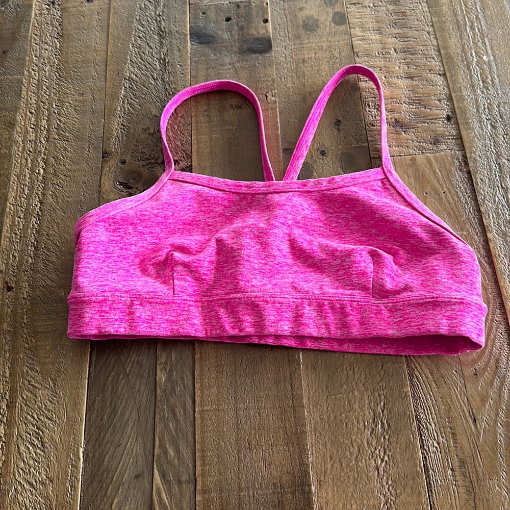 Alo Yoga Alo Soft Bra in Heather Neon Pink